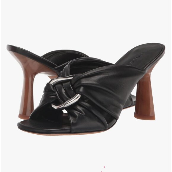 Vince Women's Qiqi Slip On Embellished High Heel Sandals in Black Size 6.5 - Picture 3 of 14